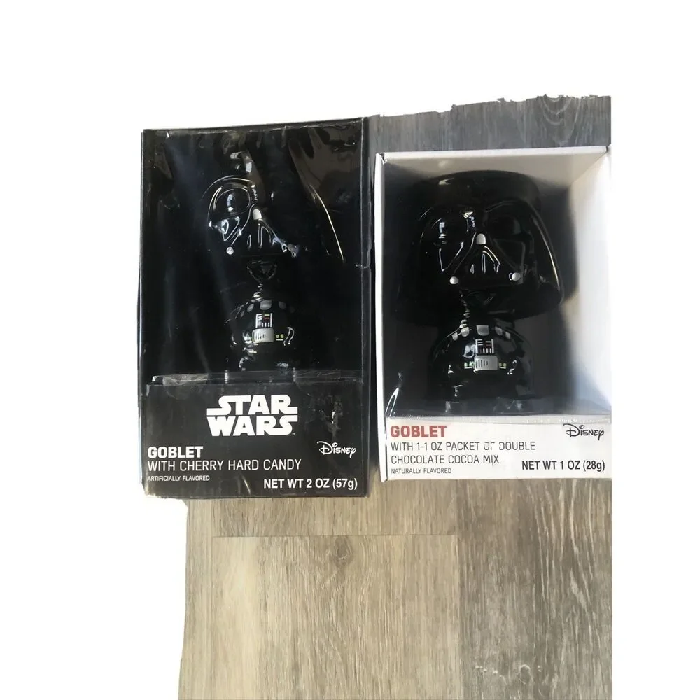 Star Wars Darth Vader  Goblets-Disney. One With Cherry Candy And One With Cocoa